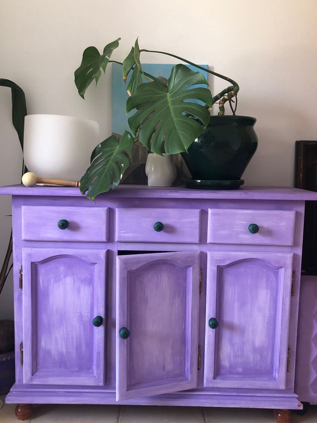 Cómoda Morada 3 Cajones