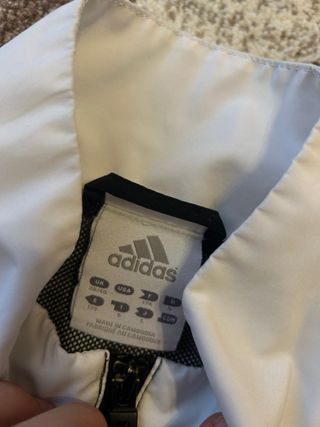 Giacca sportiva Adidas bicolore nero/bianco