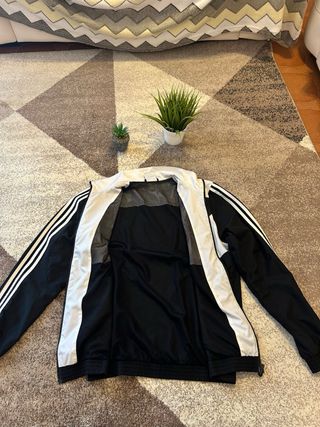 Giacca sportiva Adidas bicolore nero/bianco
