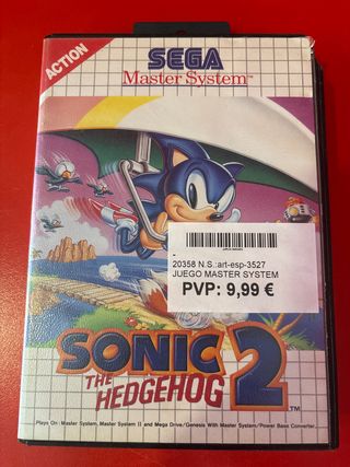 Sonic 2 The Hedgehog Sega Master System