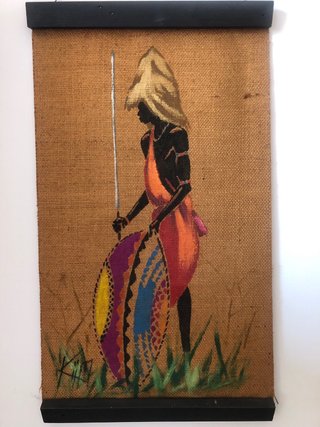 2 quadri decorativi dipinti a mano