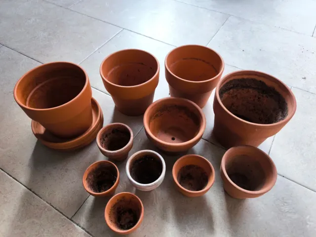 Lote Macetas Terracota