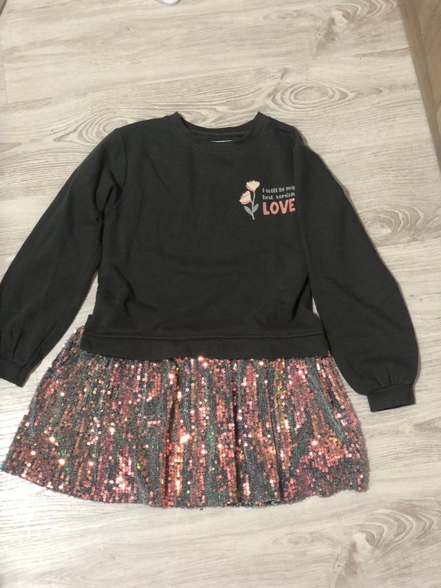 Vestido niña lentejuelas