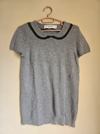 Conjunto 2 piezas: Jersey gris y vaqueros