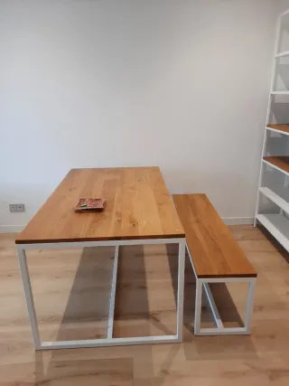 MESA COMEDOR EXTENSIBLE+ BANCO