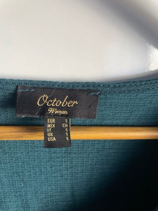 Blusa October azul celeste talla S
