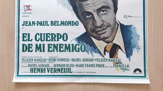 Cartel original El cuerpo de mi enemigo (1976)