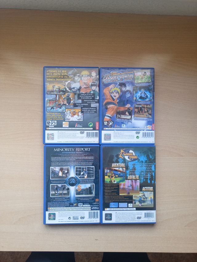 Pack 4 Juegos PS2: Naruto y Minority Report