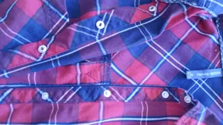 Camisa cuadros chica Bershka Talla M