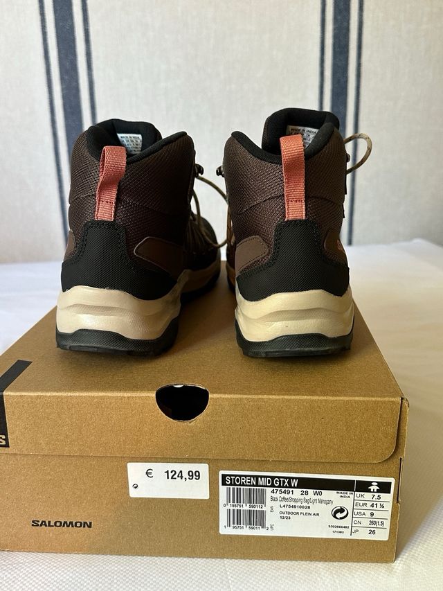 Botas Senderismo Salomon Gore-Tex Marrón Rosado