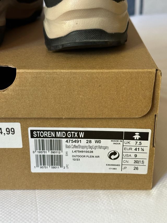 Botas Senderismo Salomon Gore-Tex Marrón Rosado