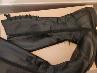 Stivali Vera Pelle Nero Giardini Tg 38