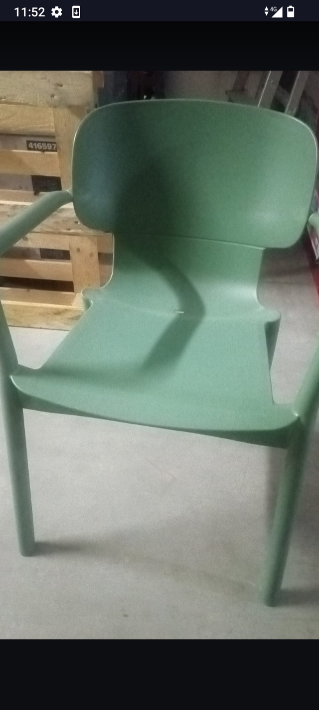 Lote Sillas 30! unidades Verdes Plástico fuerte 