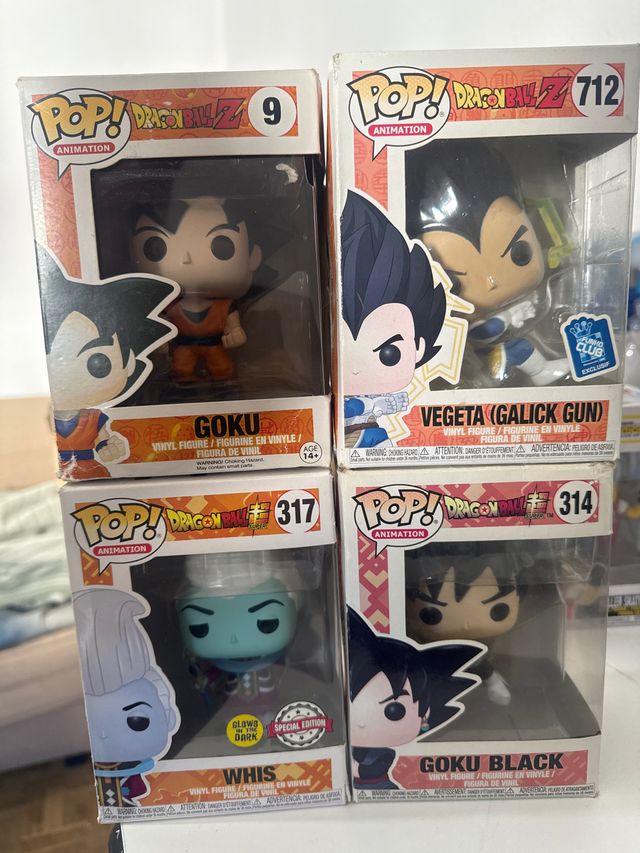 Pack 4 Funko Pop! Dragon Ball Z- super