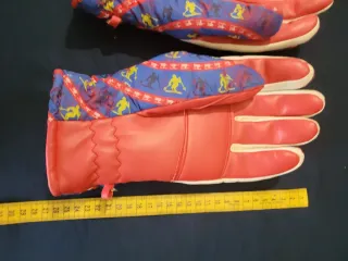 Guanti da sci vintage Ski Caber con zip