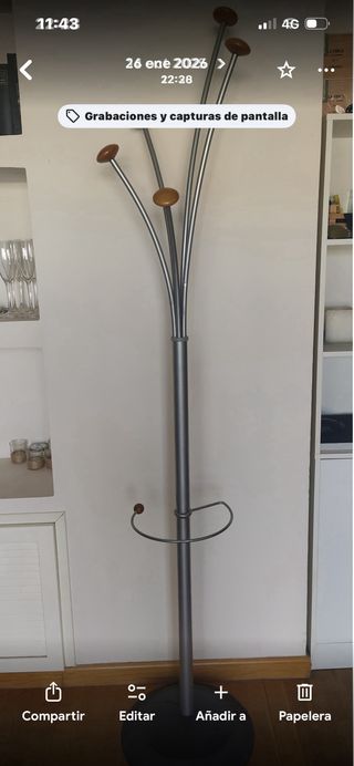 Perchero. Solo durante 5 dias lo dejo a 19 euros.