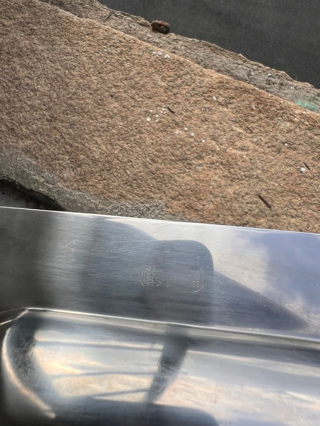 Bandeja vintage de acero inoxidable