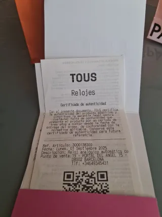 Reloj Tous Esqueleto Dorado y Negro