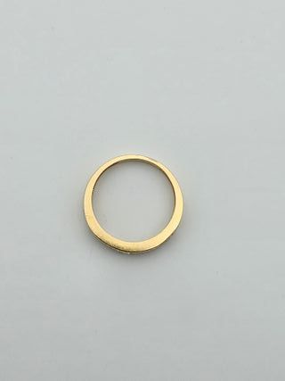 Anillo Oro 18K Carrilera Blanca 2.94gr T-13