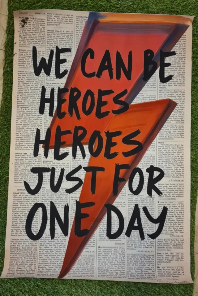 Poster David Bowie Heroes