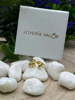 Pendientes Bebé Elefante Oro 18k
