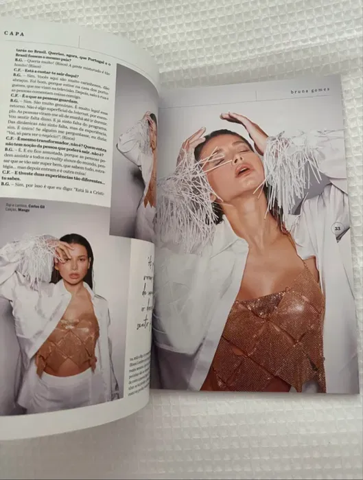 Revista Cristina com a influencer Bruna Gomes