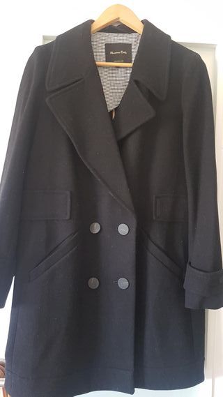 Chaqueta Abrigo  Lana Massimo Dutti Talla 38