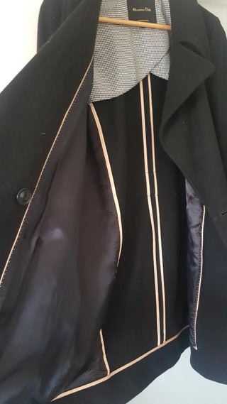 Chaqueta Abrigo  Lana Massimo Dutti Talla 38