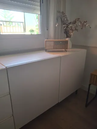 Mueble Besta IKEA 120cm Blanco
