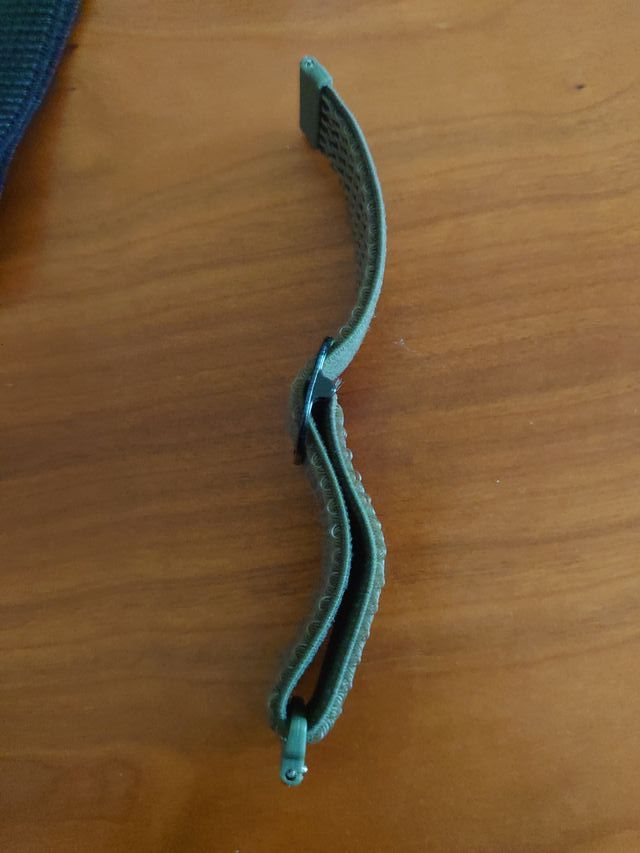 Cinturino 22mm Zigzag Verde/Nero