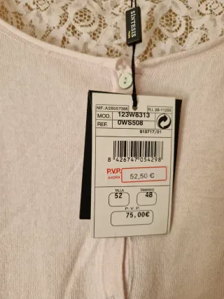 Camiseta Sintesis manga larga rosa