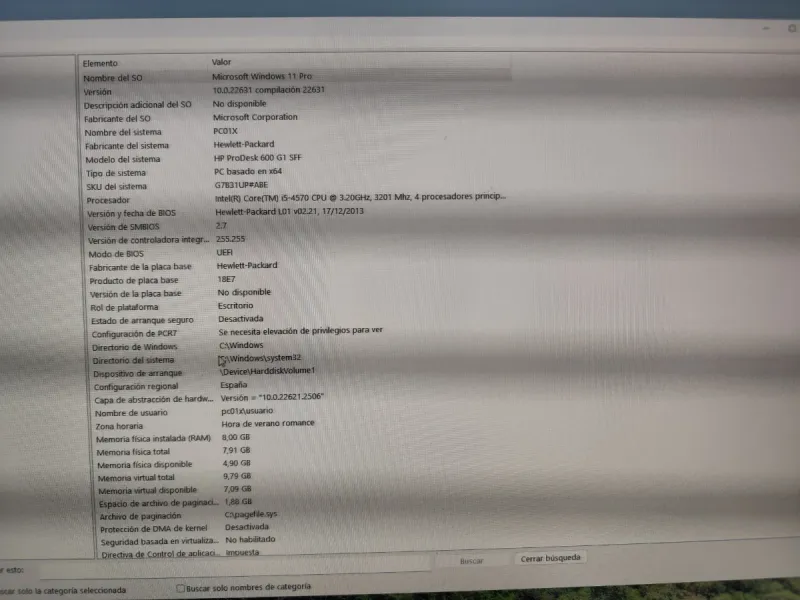 Pc completo HP 600 G1 SFF i5 4570 8GB 240GB SSD afbeelding 2