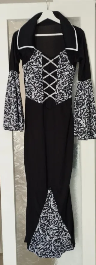 Vestido Halloween Negro y Blanco