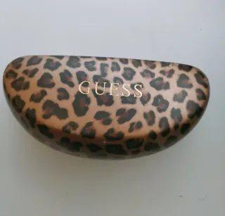 Funda Gafas Guess Leopardo Dorada