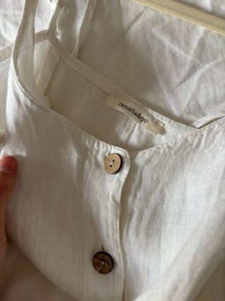 Mono 100% Lino Blanco 