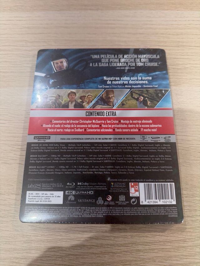 Mission: Impossible - Sentencia Final Steelbook 4K