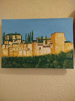 Cuadro Pintura La Alhambra