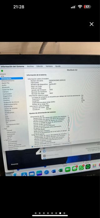MacBook Air 13 Plata