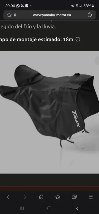 Manta de invierno Yamaha TMAX
