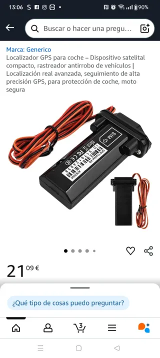 Rastreador GPS Benkeg a Prueba de Agua