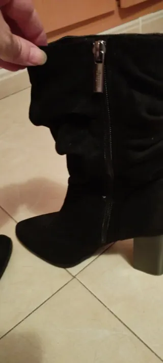 Botín tacón mujer negro