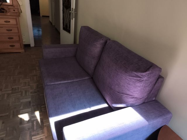 Sofá de 2 plazas morado