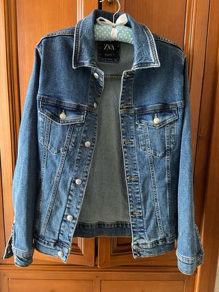 Chaqueta Vaquera Zara Azul 