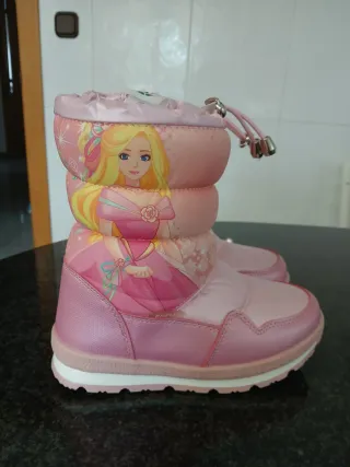 Botas Nieve Niña Barbie T.32 Nuevas