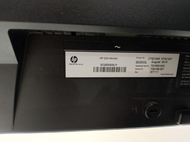 Monitor HP Z23I 23 FHD DisplayPort DVI VGA