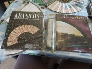 Lote Abanicos Decorativos 6 abanicos 