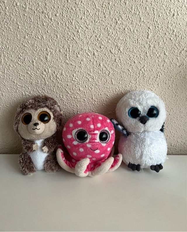 Lote 3 Peluches Ty de animales