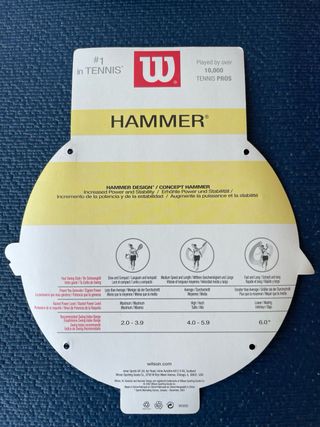 Raqueta de Tenis Wilson Hammer Hyper Roja