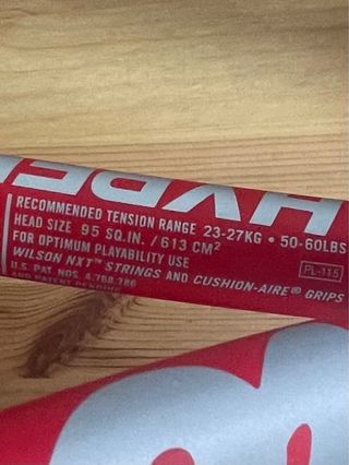 Raqueta de Tenis Wilson Hammer Hyper Roja