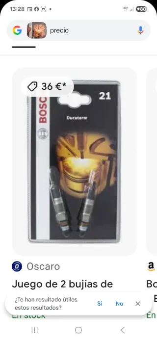 Bujías Bosch 21 (Juego de 2)